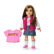 Truly Me™ 18-inch Doll #107 with straight brown hair B7