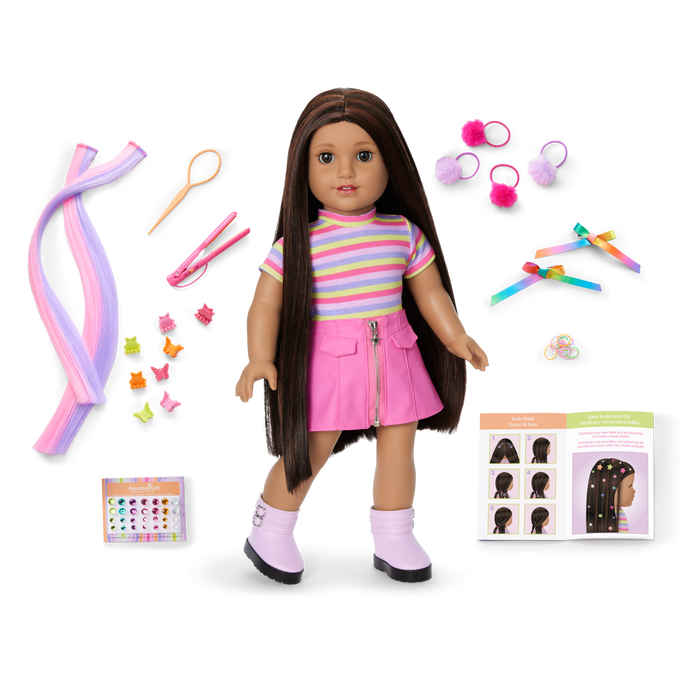 Long Hair Looks™ by Truly Me™ 18-inch Doll #134 & hair accessories R6