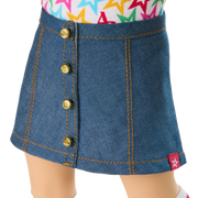 Truly Me™ 18-inch Doll #126 with wavy brown hair M1