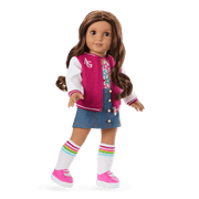 Truly Me™ 18-inch Doll #117 with wavy dark-brown hair R8
