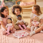 Bitty Baby® Doll #1 with black hair in Pretty Pink B3