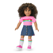 Truly Me™ 18-inch Doll #132 with curly dark-brown hair C7