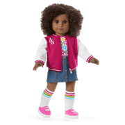 Truly Me™ 18-inch Doll #112 with curly dark-brown hair A1