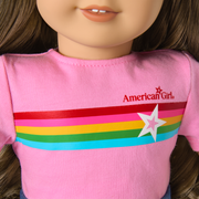 Truly Me™ 18-inch Doll #126 with wavy brown hair M1