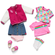 Truly Me™ 18-inch Doll #122 with straight dark-brown hair T8