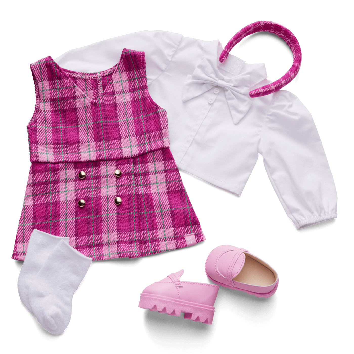 Pink & Preppy Outfit for 18-inch Dolls N6