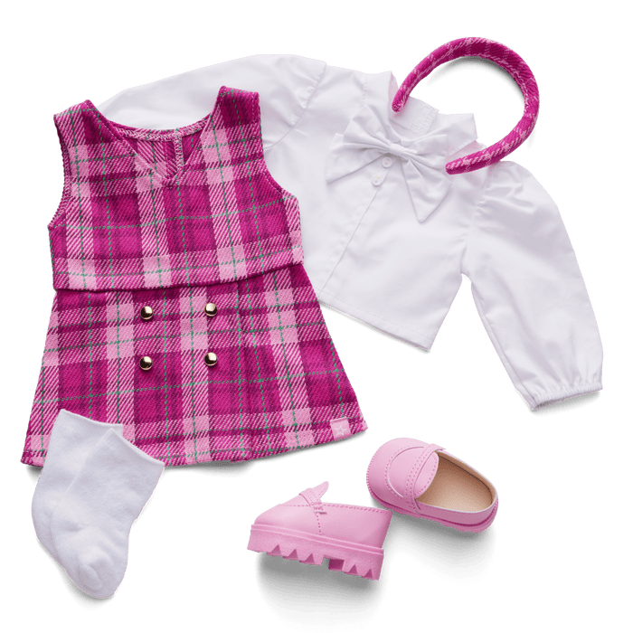 Pink & Preppy Outfit for 18-inch Dolls A2
