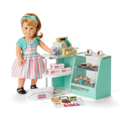 Maryellen’s™ Seaside Diner Bakery Case for 18-inch Dolls (Historical Characters) N1