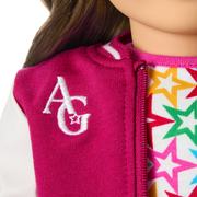 Truly Me™ 18-inch Doll #126 with wavy brown hair M1