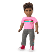 Truly Me™ 18-inch Doll #113 with curly dark-brown hair K7