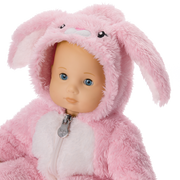 Playful Pink Bunny One-Piece Outfit for Bitty Baby® Dolls H6