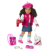 Truly Me™ 18-inch Doll #132 with curly dark-brown hair C7