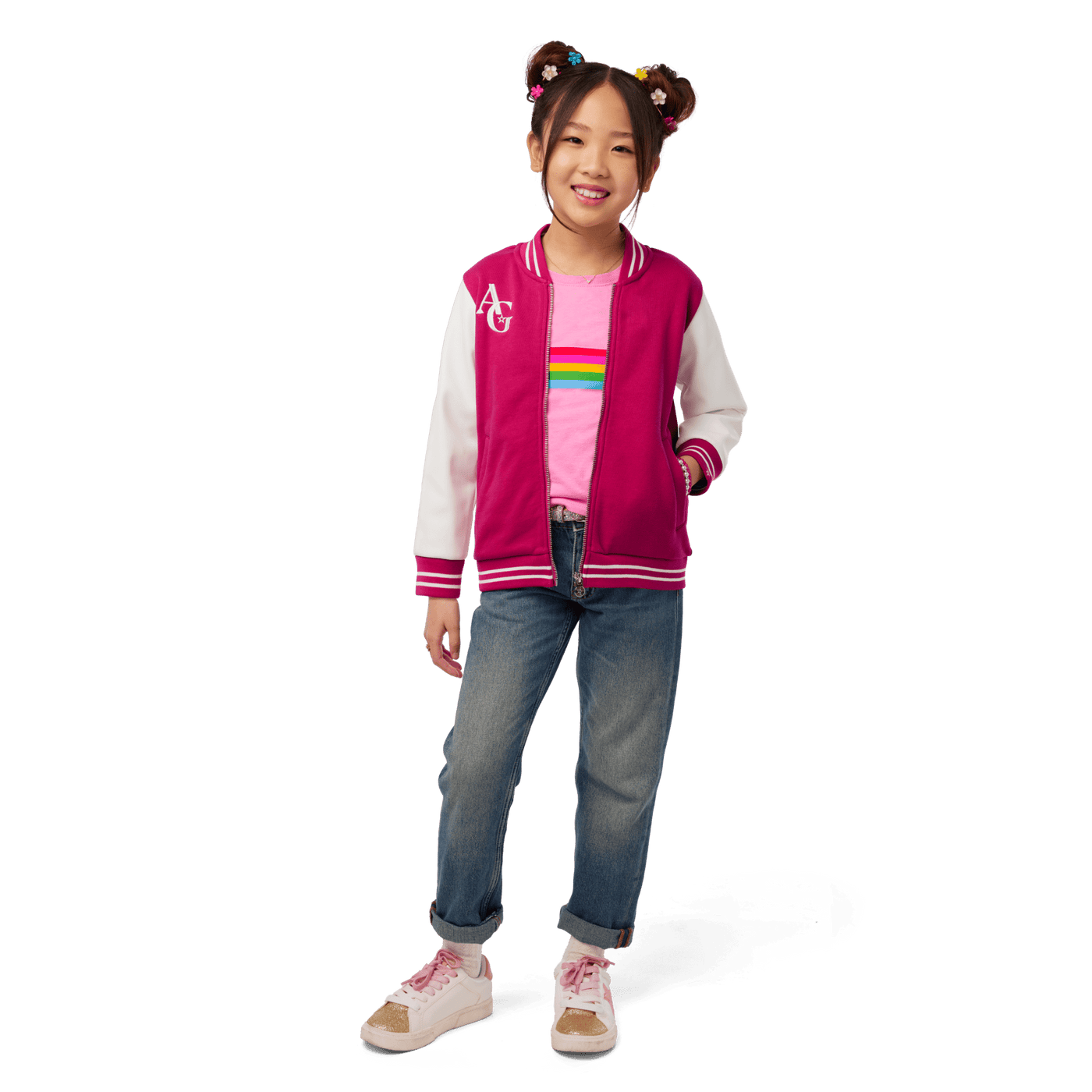 AG™ Star Squad Varsity Jacket for Girls U8