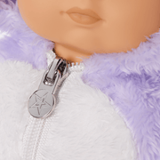 Lovable Lavender Bear One-Piece Outfit for Bitty Baby® Dolls M7
