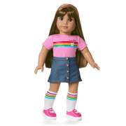 Truly Me™ 18-inch Doll #122 with straight dark-brown hair T8