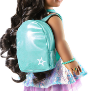 Shimmering Sea Turtle Backpack & Accessory Set for 18-inch Dolls K3