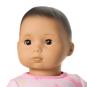 Bitty Baby® Doll #4 with black hair in Pastel Pink C2