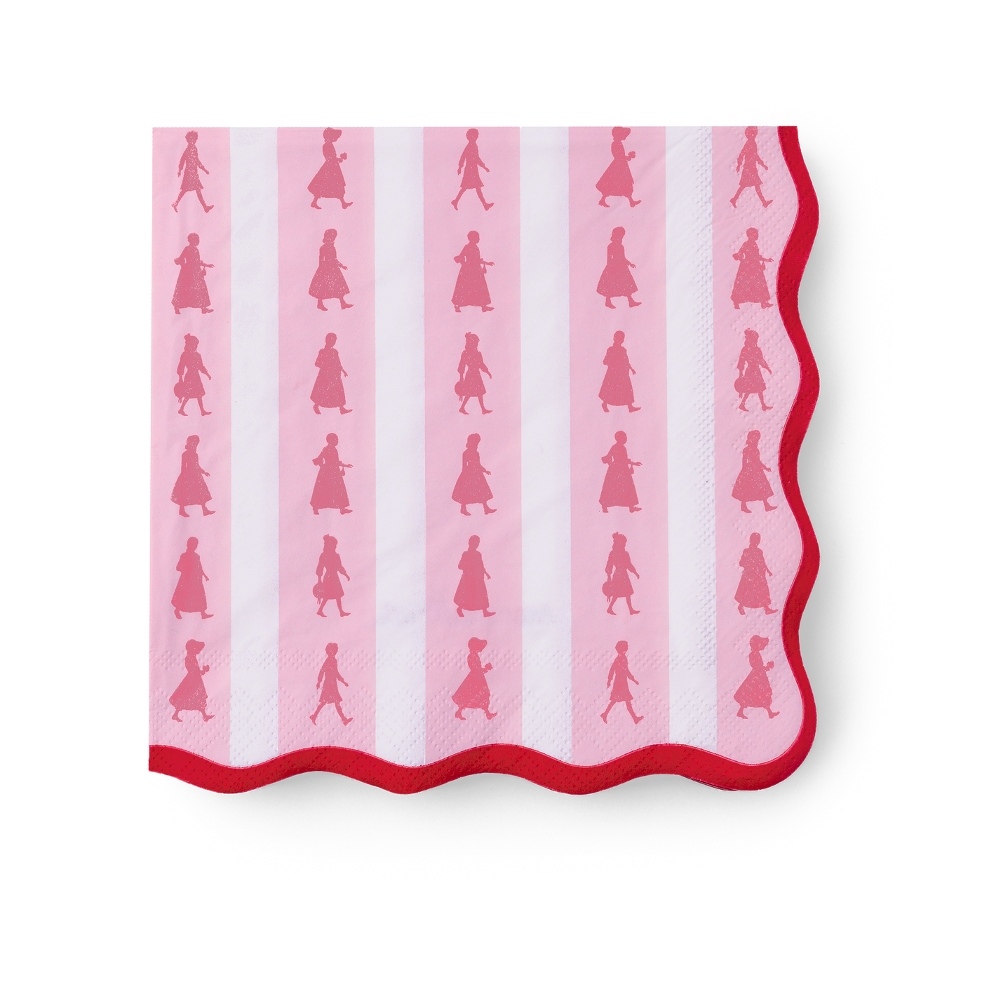 American Girl™ x Bonjour Fête Pink Stripe Large Napkins (Set of 20) J4