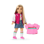 Truly Me™ 18-inch Doll #131 with straight blonde hair N3