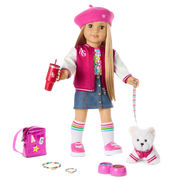 Truly Me™ 18-inch Doll #131 with straight blonde hair N3