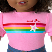 Truly Me™ 18-inch Doll #112 with curly dark-brown hair A1