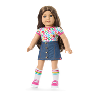 Truly Me™ 18-inch Doll #126 with wavy brown hair M1