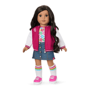 Truly Me™ 18-inch Doll #108 with curly black-brown hair W4