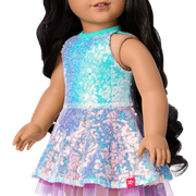Glam Shimmering Ocean Outfit for 18-inch Dolls C8