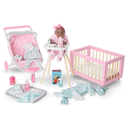 Little Bitty Baby™ Layette & High Chair Set for 7.75-inch Dolls G5