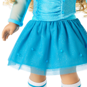 December Blue Brilliance Topaz Outfit for 18-inch Dolls O7