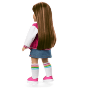 Truly Me™ 18-inch Doll #122 with straight dark-brown hair L6