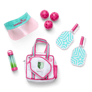 Raquel's™ Pickleball Bag & Paddle Set for 18-inch Dolls (Girl of the Year™ 2026) Z9