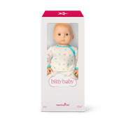 Bitty Baby® Doll #6 with red hair in Pastel Blue V3