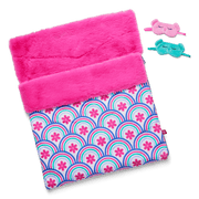 Best Sleepover Ever! Sleeping Bag Set for Two 18-inch Dolls T4