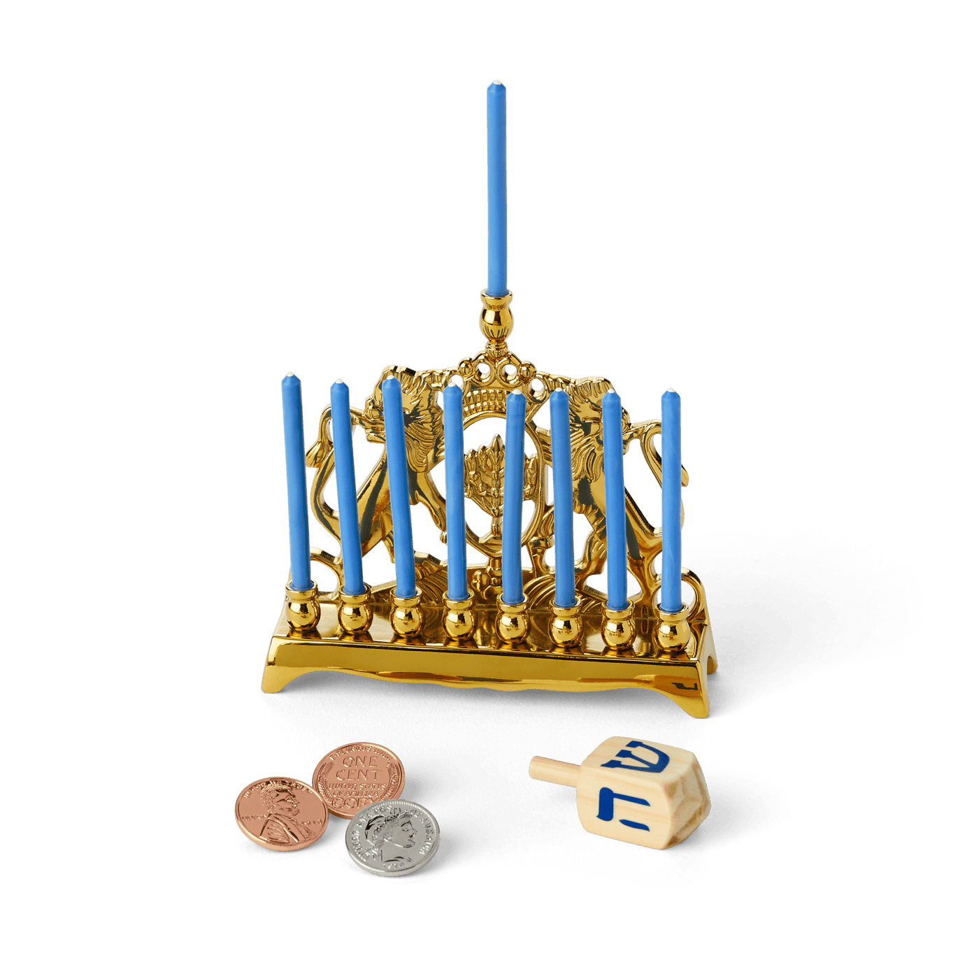 Rebecca’s™ Menorah & Dreidel Set for 18-inch Dolls (Historical Characters) T0