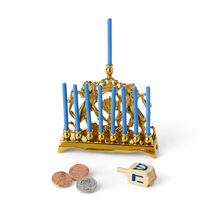 Rebecca’s™ Menorah & Dreidel Set for 18-inch Dolls (Historical Characters) T0