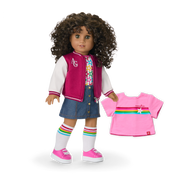 Truly Me™ 18-inch Doll #132 with curly dark-brown hair C7