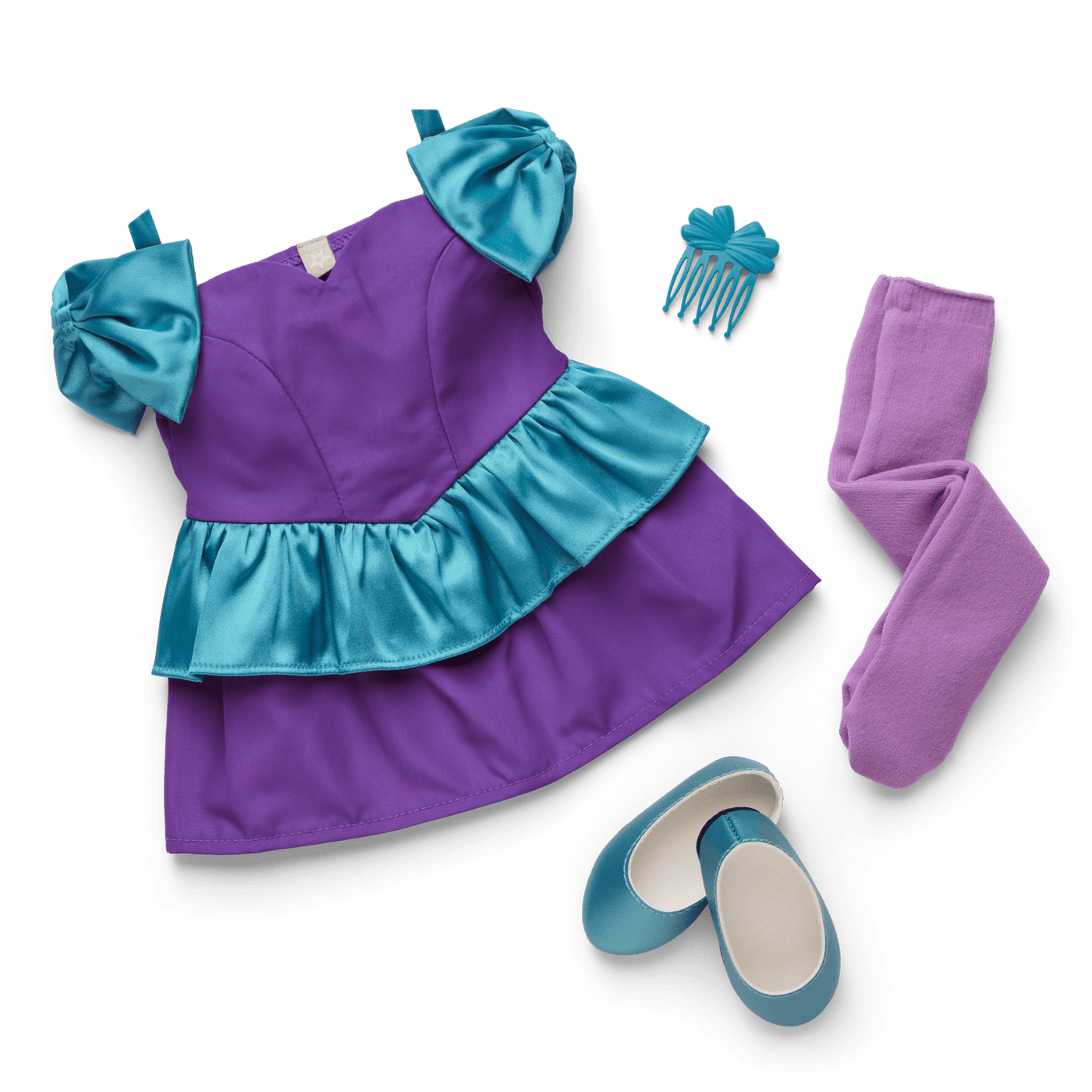 Courtney’s™ Bow-dacious Party Dress for 18-inch Dolls (Historical Characters) I7