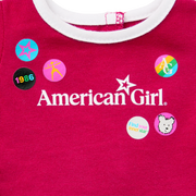 Matching AG™ Grin Pins Ringer Tee Set for Girls & 18-inch Dolls F4