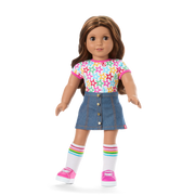 Truly Me™ 18-inch Doll #117 with wavy dark-brown hair R8
