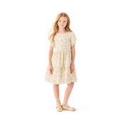 American Girl® x Janie and Jack Sparkly Cream Celebration Dress for Little Girls & Girls M8