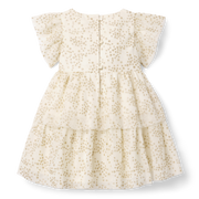 American Girl® x Janie and Jack Sparkly Cream Celebration Dress for Little Girls & Girls M8