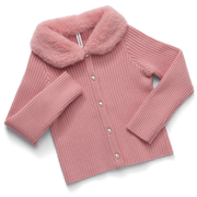 American Girl® x Janie and Jack Rosy Ribbed Cardigan for Girls A7