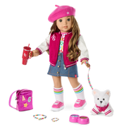 Truly Me™ 18-inch Doll #118 with curly caramel hair Y2
