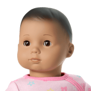 Bitty Baby® Doll #5 with dark-brown hair in Pastel Pink Z4