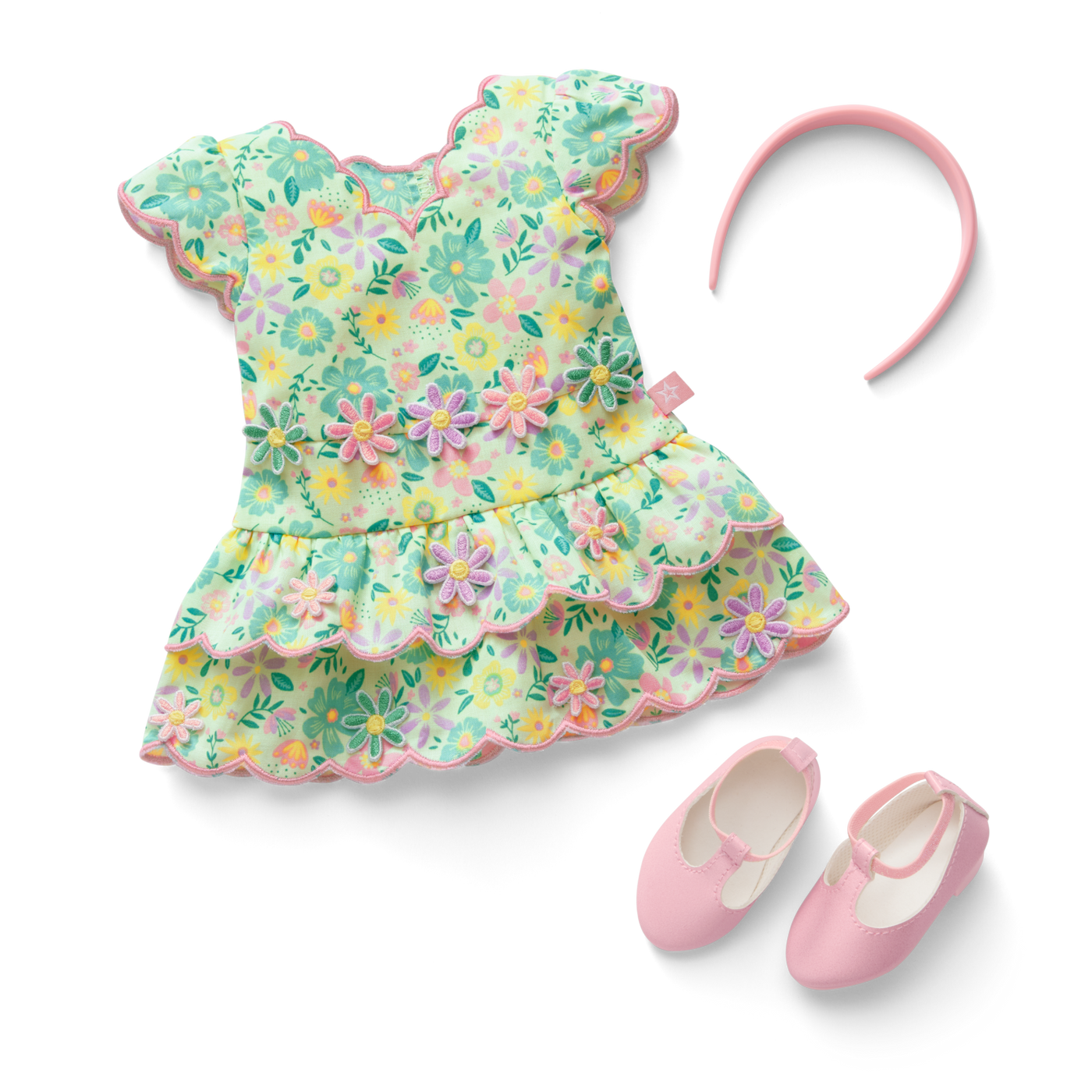 Pastel Petals Dress for 18-inch Dolls V9