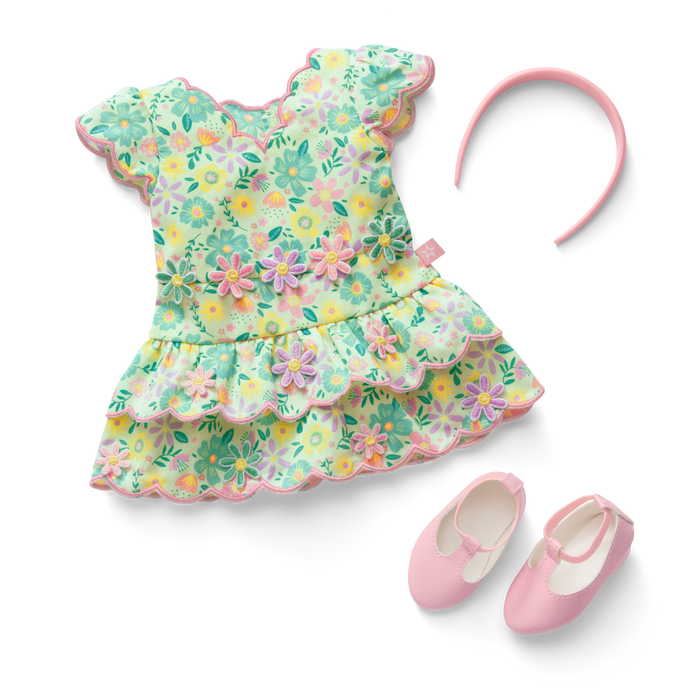 Pastel Petals Dress for 18-inch Dolls M0