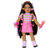 Long Hair Looks™ by Truly Me™ 18-inch Doll #134 & hair accessories R6