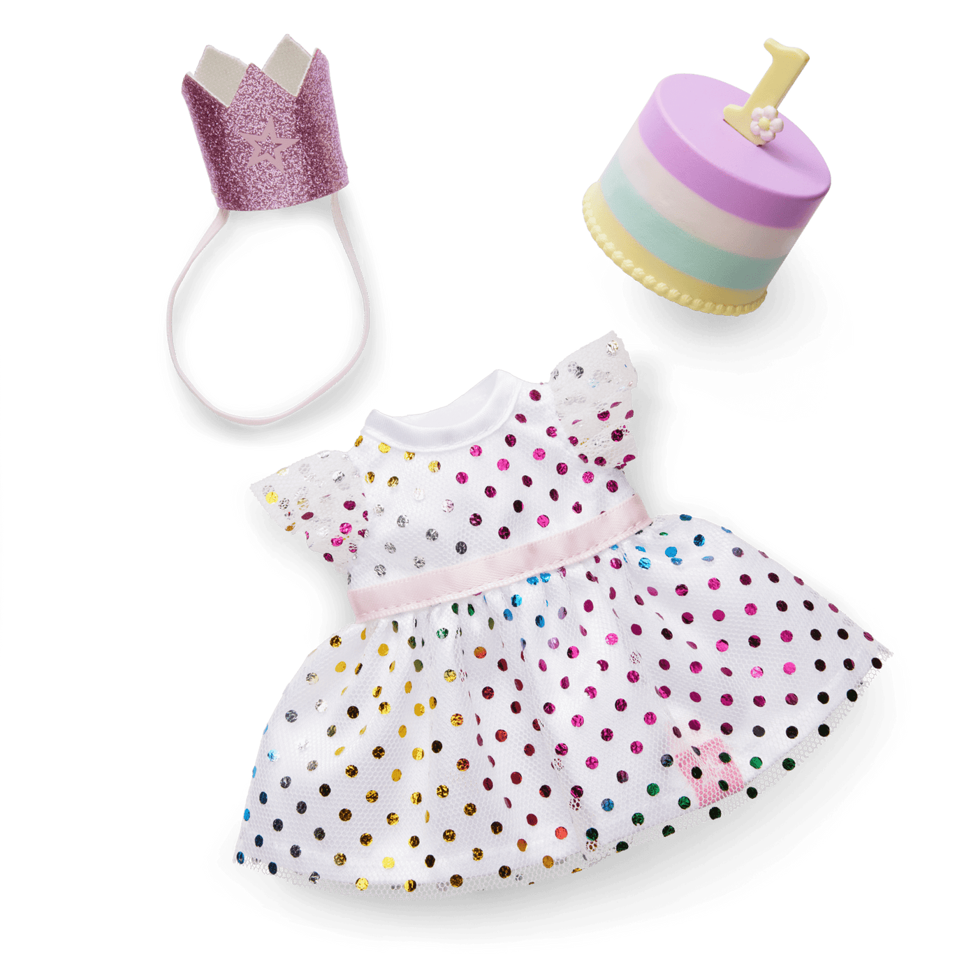 Little Bitty Baby™ First Birthday Celebration Set for 7.75-inch Dolls D4