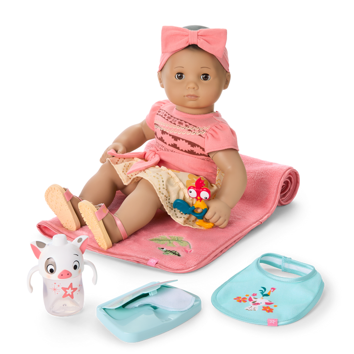Disney Princess Moana Cuddle & Care Set with Bitty Baby® Doll by American Girl® P9
